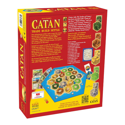 Settlers of Catan – Strategic Resource Management & Trading Game, Includes Hex Tiles and Building Pieces, Perfect for Game Nights