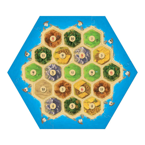 Settlers of Catan – Strategic Resource Management & Trading Game, Includes Hex Tiles and Building Pieces, Perfect for Game Nights