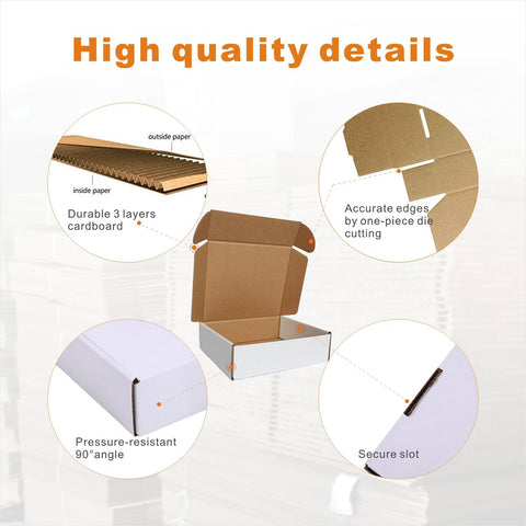 Shipping Boxes 6.5 x 4 x 2.5 Inches – Small Size, Durable Material, Ideal for Shipping – Shipping Boxes | Perfect for Compact Items