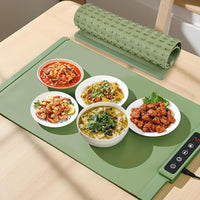 Silicone Electric Food Warming Tray - White