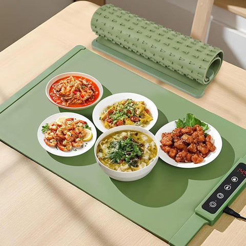 Silicone Electric Food Warming Tray - Gray
