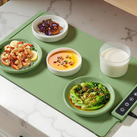 Silicone Electric Food Warming Tray - Gray
