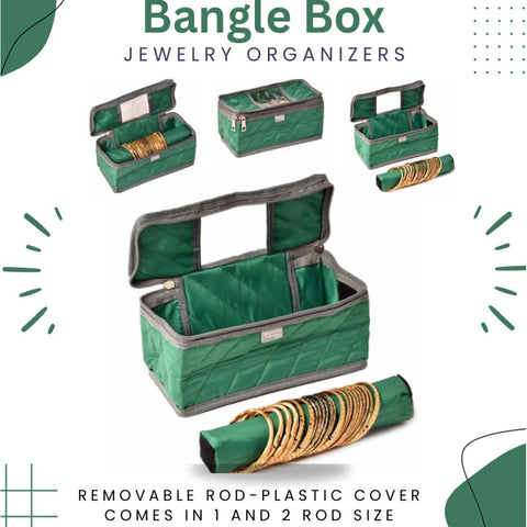 Single Rod Bangle Box – Compact Storage Solution for Organizing Bangles