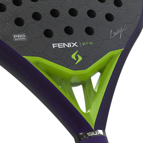 Siux Fenix Pro 2026 Padel Racket Leo Augsburger - Glow Purple