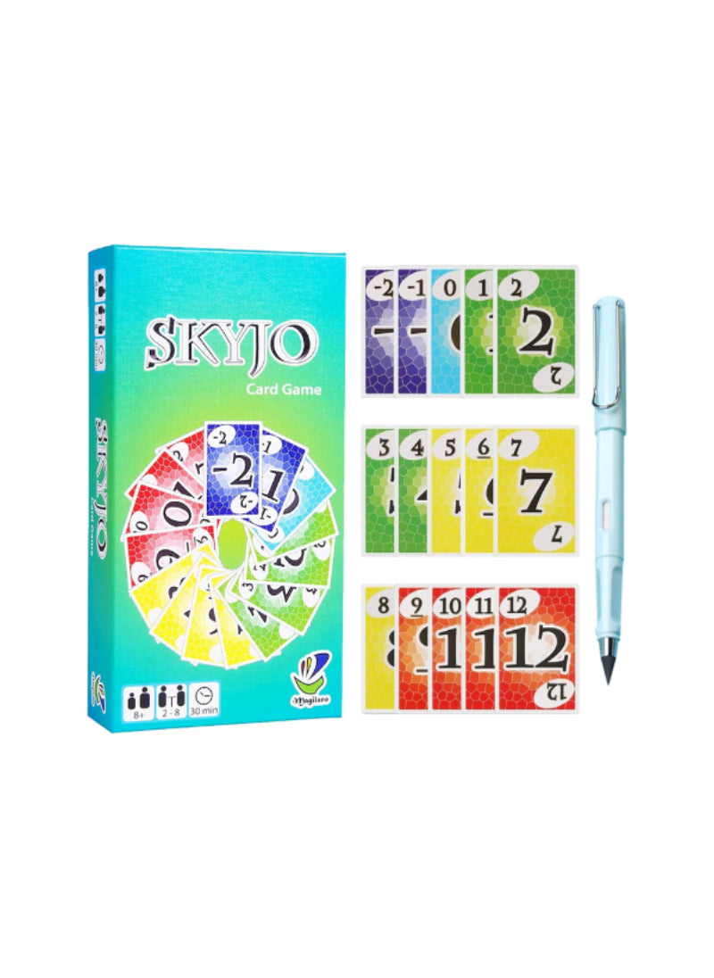 Skyjo Card Game – Fast-Paced, Easy to Learn, Family Fun – Card Game | Strategic Scoring with Every Turn