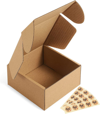 Small Shipping Box Corrugated – Durable Corrugated Cardboard, Compact Size, Ideal for Small Shipments – Shipping Box | Great for Secure Shipping