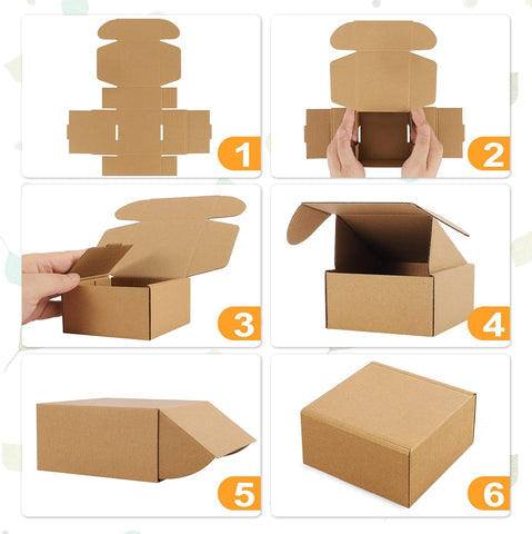 Small Shipping Box Corrugated – Durable Corrugated Cardboard, Compact Size, Ideal for Small Shipments – Shipping Box | Great for Secure Shipping