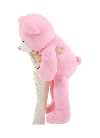 Soft and Huggable Jumbo Pink Teddy Bear – Extra Large, Plush, Cuddly Design – Plush Toy | Perfect for Gifts, Decorations, Snuggling