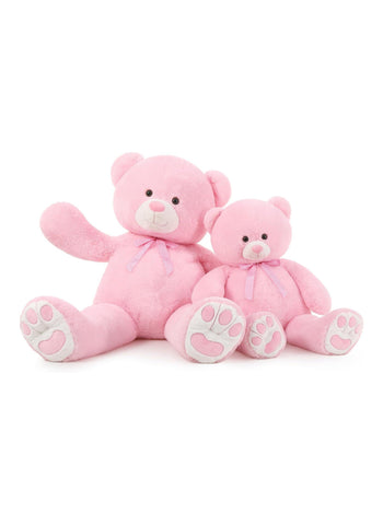 Soft and Huggable Jumbo Pink Teddy Bear – Extra Large, Plush, Cuddly Design – Plush Toy | Perfect for Gifts, Decorations, Snuggling