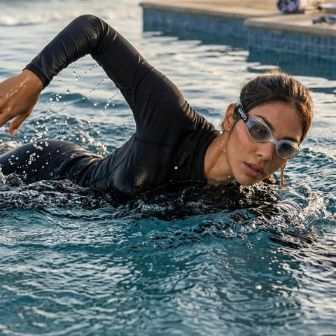Sonecs Elite 2Pc Modest Swimwear - Black