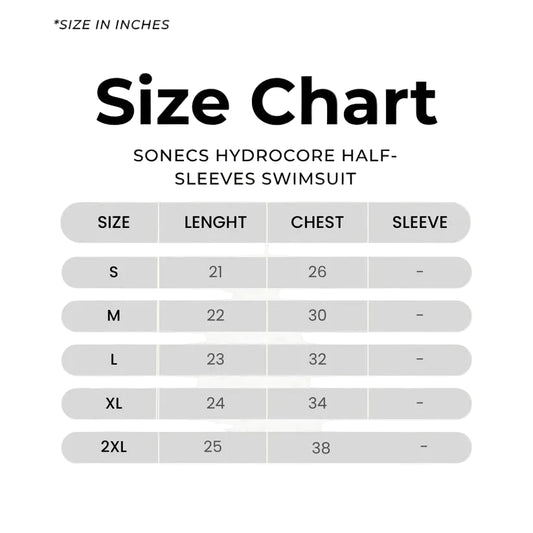 Sonecs Hydrocore Half-Sleeves Swimsuit - Black