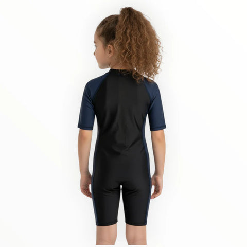Sonecs Kids Up To Knee Swimsuit – Black/Navy