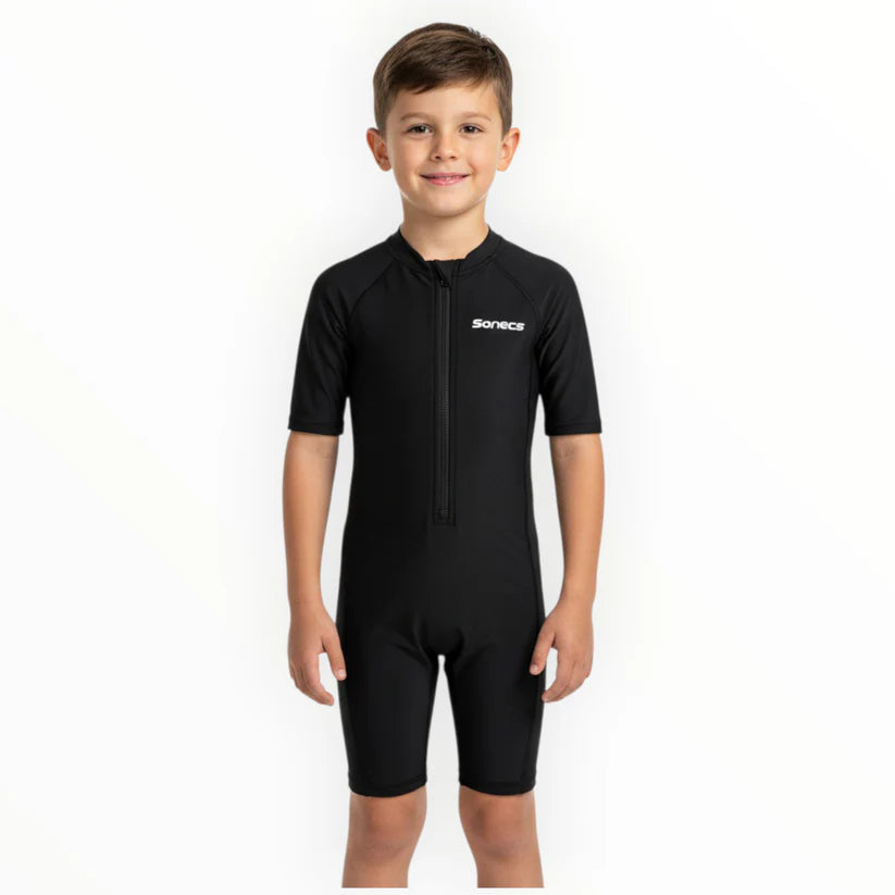 Sonecs Kids Up To Knee Swimsuit – All Black