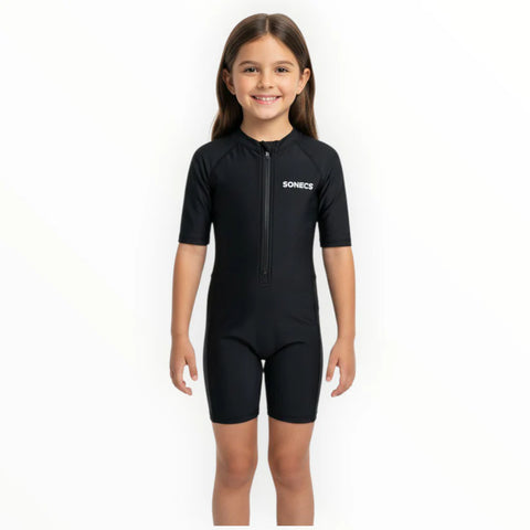Sonecs Kids Up To Knee Swimsuit – All Black