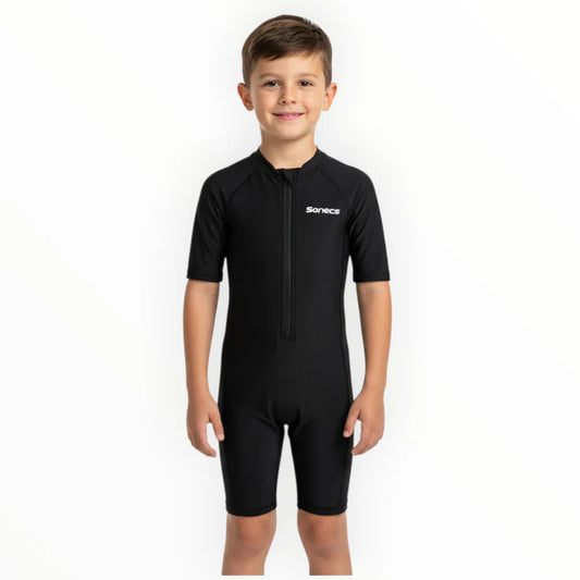 Sonecs Kids Up To Knee Swimsuit – All Black