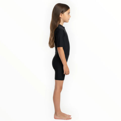 Sonecs Kids Up To Knee Swimsuit – All Black