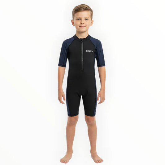 Sonecs Kids Up To Knee Swimsuit Black/Navy