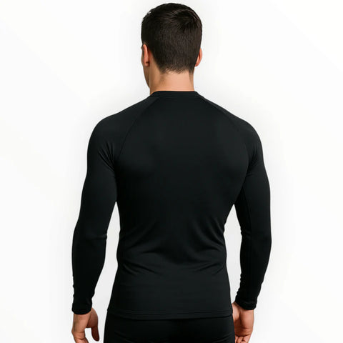 Sonecs Men's Swimming Rashguard T-Shirt Black UV Protection