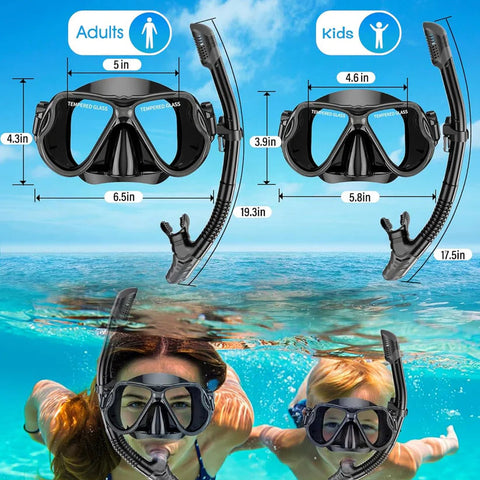 Sonecs Premium Swimming Mask & Snorkle Set