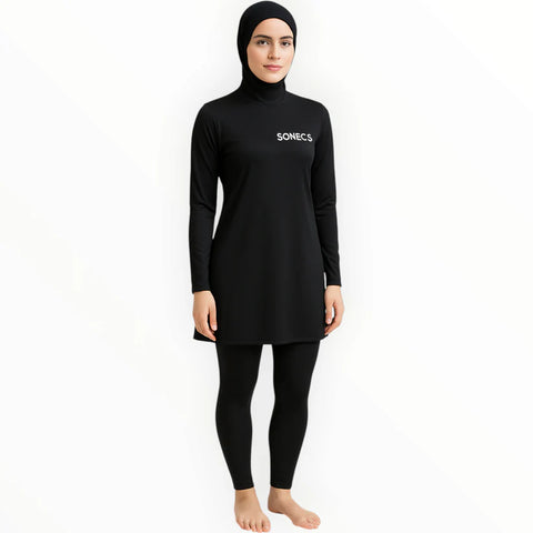 Sonecs Women Burkini Swimsuit Full Coverage Modest Wear