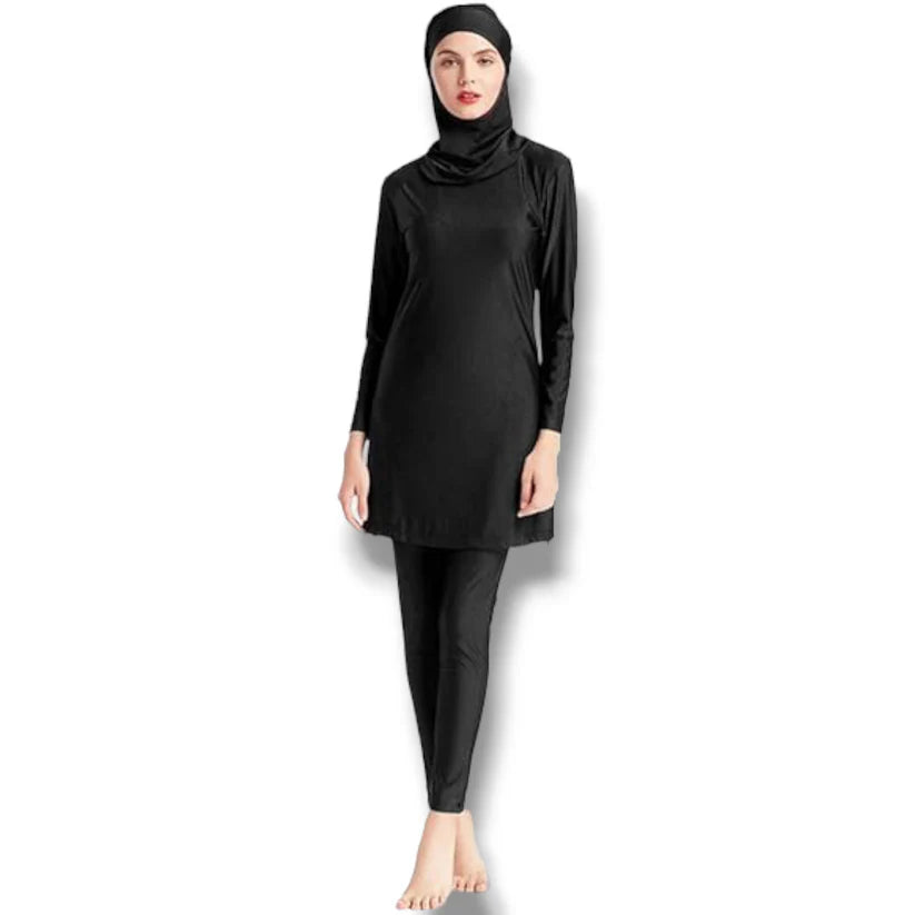 Sonecs Women Burkini Swimsuit Full Coverage Modest Wear