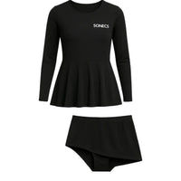Sonecs Women Frill 2PC Swim Suit Full Coverage