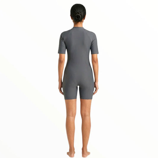 Sonecs Women's Boyleg Swim Suit Grey/Red