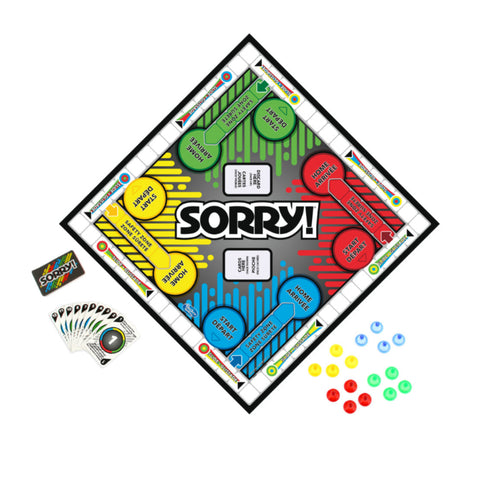 Hasbro Sorry Board Game – Classic Racing, Strategy, Fun for All Ages – Family Game | Competitive and Engaging