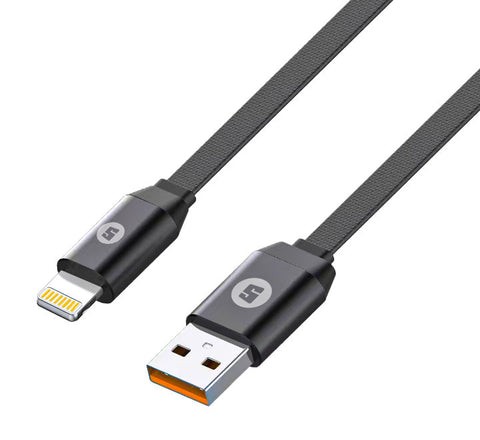 Space ChargeSync High-Speed Data Nylon USB Cable Lightning CE-420 – Durable Nylon Design, High-Speed Data Transfer, 1M Length – Chargers & Cables | Efficient Lightning Cable