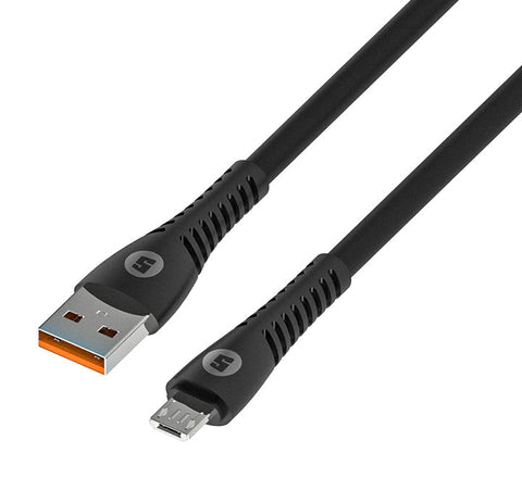 Space ChargeSync High-Speed Data Rubber USB Cable Micro-USB CE-421 – Durable Rubber Design, Efficient Data Transfer, 1M Length – Chargers & Cables | Reliable Micro-USB Cable