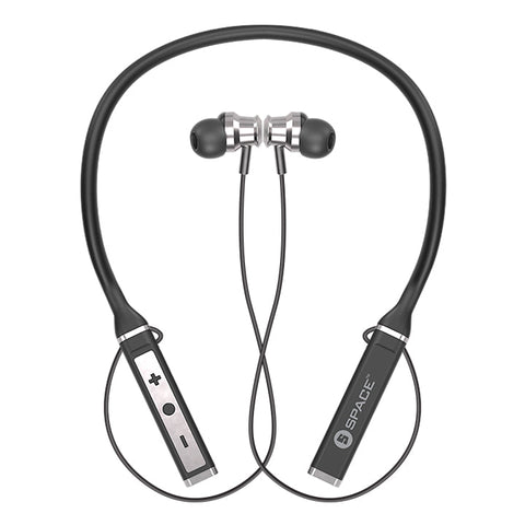 Space Wireless Neckband Earphones MV-60 – Neckband Style, Wireless Connectivity, Clear Sound – Audio | Perfect for Active Use | MV-60