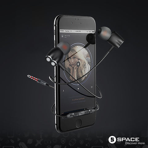 Space Earphones VT-535 – Dual Speaker System, Comfortable Fit, Wireless Connectivity – Audio | Ideal for Everyday Use