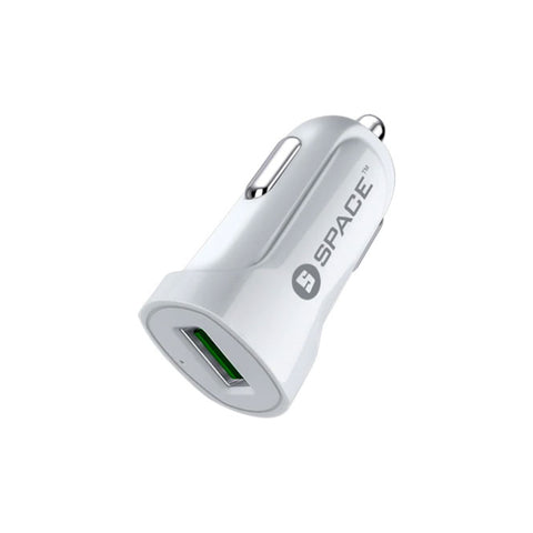 Space Single-Port USB Car Charger CC-150 – Compact Design, Efficient Charging, Reliable Performance – Phone & Tablet | Essential Car Charger