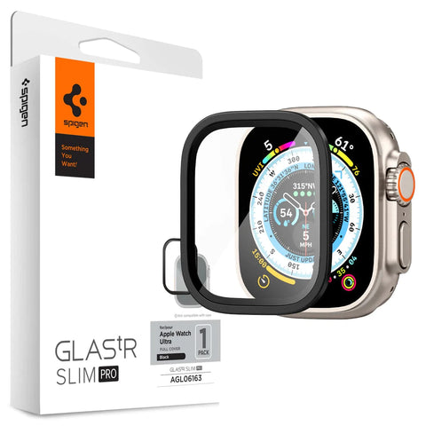 Spigen Apple Watch Ultra 2, 1 Screen Protector Glas.tR Slim Pro for 49mm – Premium Protection, Ultra-Thin Design, Crystal Clear | Tailored for Apple Watch Ultra 49mm