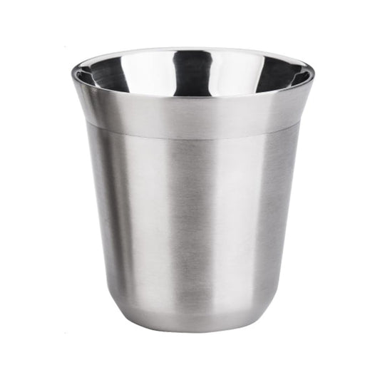 Stainless Steel Double Wall Coffee Cup - Silver