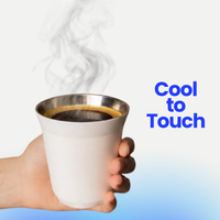 Stainless Steel Insulated Coffee Cup - Black