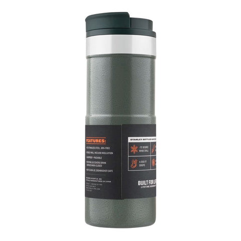 Stanley Classic Series The Never Leak Insulated Travel Mug – 0.47 Liter, Hammertone Green, – Advanced Leak-Proof Travel Mug