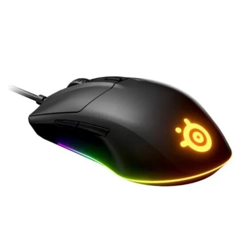 SteelSeries Rival 3 Model 62513 – Wired Gaming Mouse, TrueMove Core Sensor, 8500 DPI, Durable Design, RGB Illumination, Ideal for Gamers