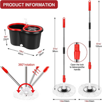 Stainless Steel Rotating Spin Mop and Bucket Set