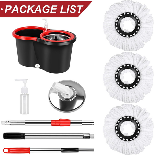 Stainless Steel Rotating Spin Mop and Bucket Set