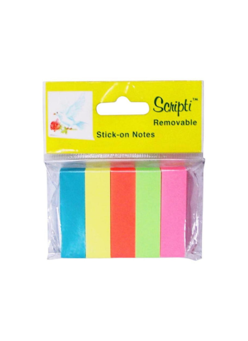 Sticky Note Flags – Pack of 5 Pads, 100 Sheets Each, 3x3 Inches – Writable Labels, Assorted Bright Colors – Ideal for Office, School, and Bookmarking | Durable and Convenient