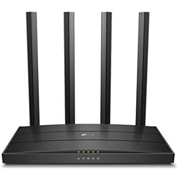 TP-Link Archer C6 AC1200 Wireless MU-MIMO Gigabit Router – Dual-Band Wi-Fi, High-Speed Performance, Four Gigabit Ports, Ideal for Home and Small Office Networking, Internet Routers