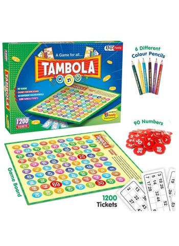 Tambola Board Game. Classic Number Calling Game, Fun for Large Groups | Perfect for Family Gatherings & Parties