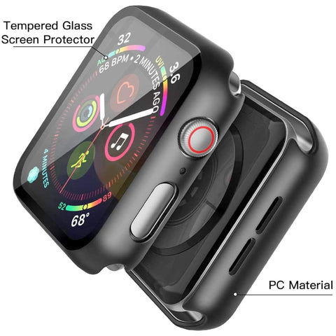 Tempered Glass Screen Protector & Cover – Ultra-Durable, Scratch-Resistant, Easy Application | Designed for Apple Watch Series 4, 5, and 6