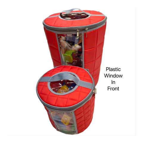 Toys Storage Barrel – Red Large and Sturdy Container for Efficient Toy Organization