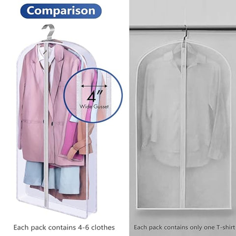 Transparent Garment Jacket – Clear Storage Solution for Protecting and Organizing Clothes