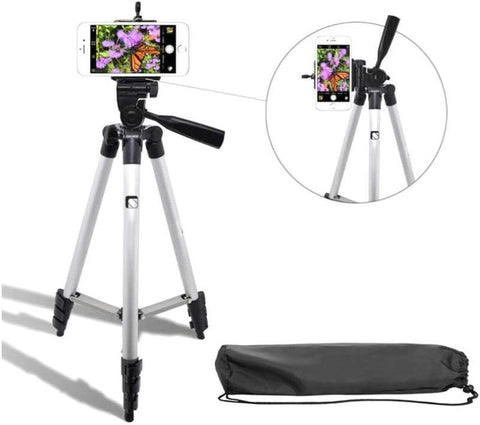 Tripod Stand 3110 – Perfect for Mobile Phones and Cameras with Mobile Phone Holder 3.5 Feet – Compact Size, Adjustable Height, Mobile Phone Holder – Tripod Stand | Great for Photography and Vlogging