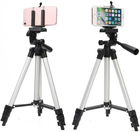 Tripod Stand 3110 – Perfect for Mobile Phones and Cameras with Mobile Phone Holder 3.5 Feet – Compact Size, Adjustable Height, Mobile Phone Holder – Tripod Stand | Great for Photography and Vlogging