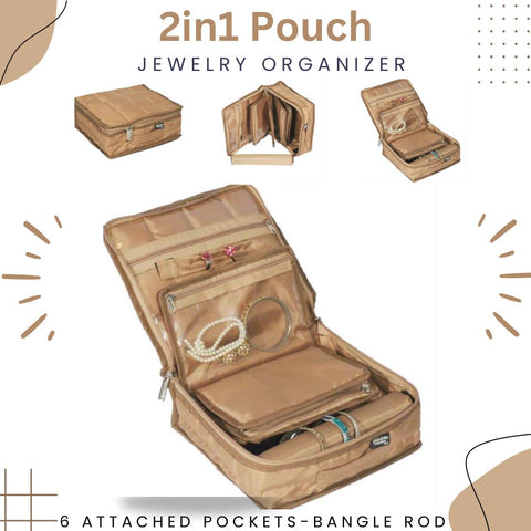 Two In One Jewelry Pouch – Dual-Function Pouch for Convenient Jewelry Organization