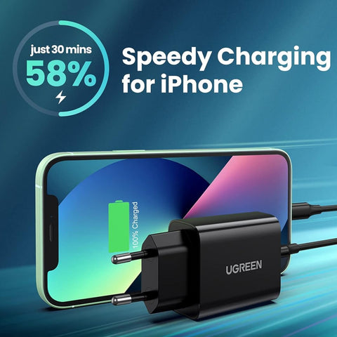 UGREEN 20W USB-C Charger PD 3.0 Fast Charger Block USB-C 10191